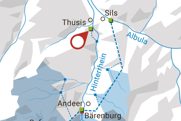 Einzugsgebiet der Kraftwerke Hinterrhein