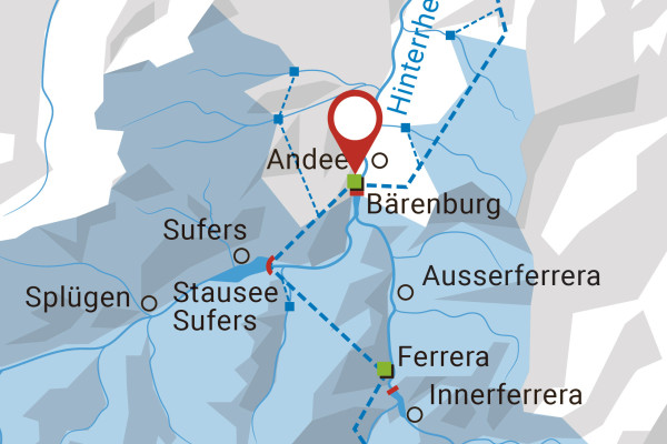 Einzugsgebiet der Kraftwerke Hinterrhein